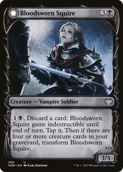 Bloodsworn Squire // Bloodsworn Knight (289) [Innistrad: Crimson Vow] - Deck Out Gaming