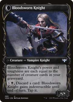 Bloodsworn Squire // Bloodsworn Knight (289) [Innistrad: Crimson Vow] - Deck Out Gaming