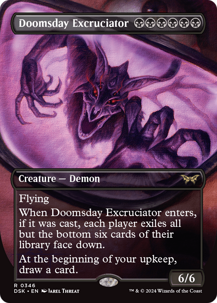 Doomsday Excruciator (Borderless) (346) [Duskmourn: House of Horror] foil - Deck Out Gaming