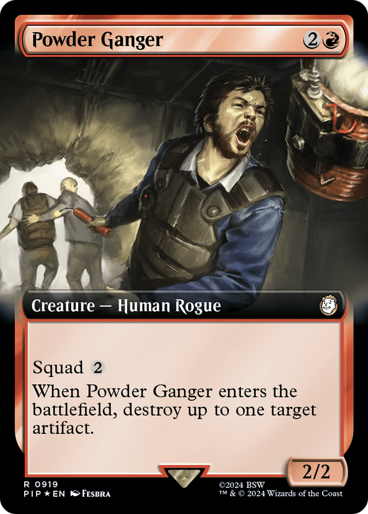 Powder Ganger (Extended Art) (Surge Foil) (919) [Fallout] foil - Deck Out Gaming