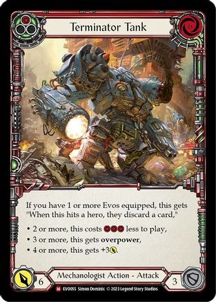Terminator Tank (EVO055) [Bright Lights] Rainbow Foil - Deck Out Gaming
