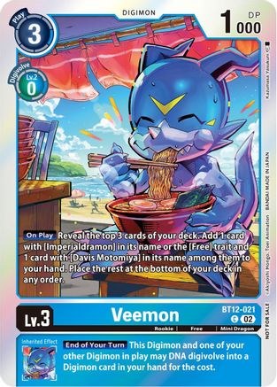 Veemon (Gen Con 2023) (BT12-021) [Digimon Promotion Cards] Foil - Deck Out Gaming