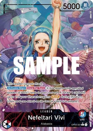 Nefeltari Vivi (001) (Alternate Art) (OP04-001) [Kingdoms of Intrigue] Foil - Deck Out Gaming