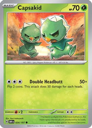 Capsakid - 024/197 (24) [SV03: Obsidian Flames] - Deck Out Gaming