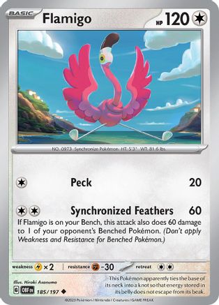 Flamigo (185) [SV03: Obsidian Flames] - Deck Out Gaming
