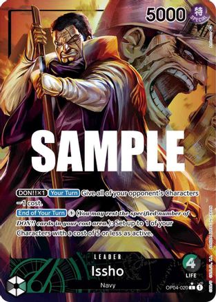Issho (Alternate Art) (OP04-020) [Kingdoms of Intrigue] Foil - Deck Out Gaming