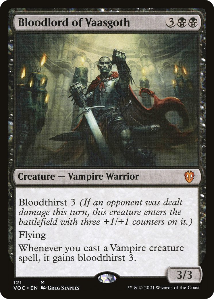 Bloodlord of Vaasgoth (121) [Crimson Vow Commander] - Deck Out Gaming