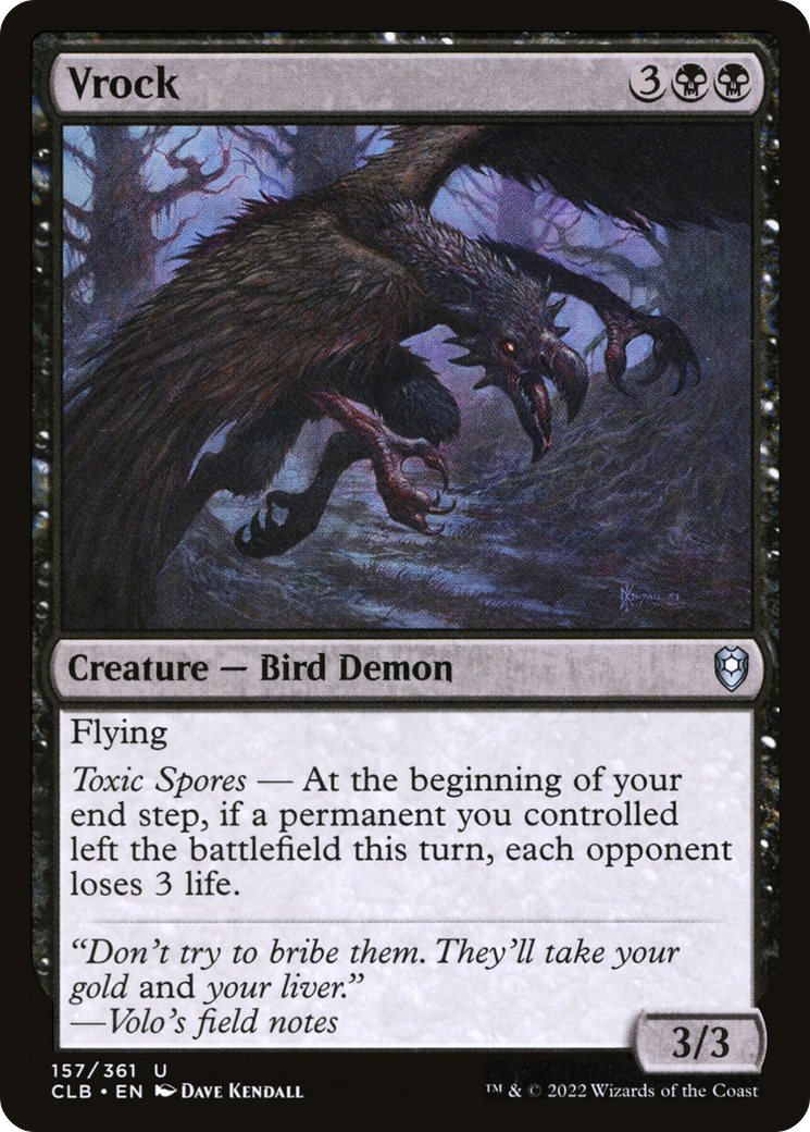Vrock (157) [Commander Legends: Battle for Baldur's Gate] foil - Deck Out Gaming