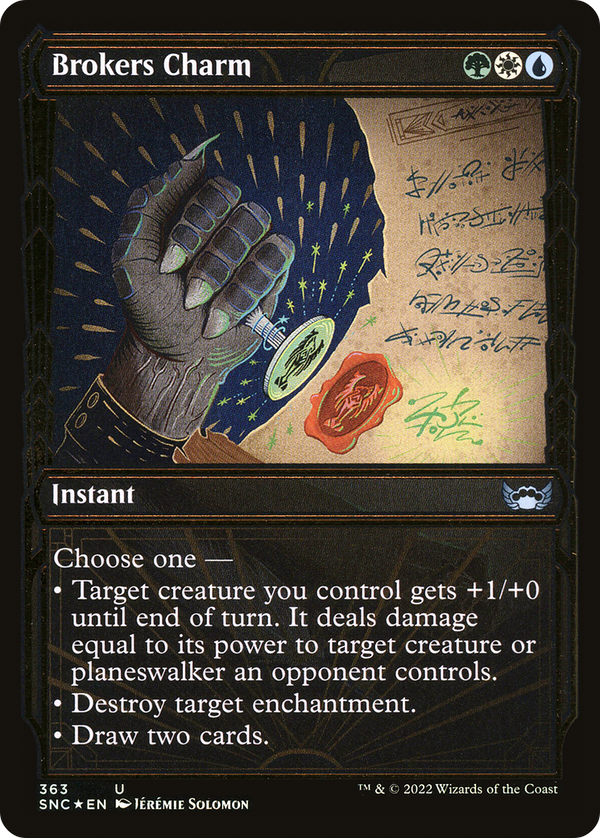 Brokers Charm (Gilded Foil) (363) [Streets of New Capenna] foil - Deck Out Gaming