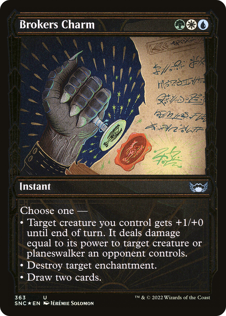 Brokers Charm (Gilded Foil) (363) [Streets of New Capenna] foil - Deck Out Gaming