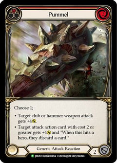 Pummel (Red) - JDG012 (JDG012) [Flesh and Blood: Promo Cards] Cold Foil - Deck Out Gaming
