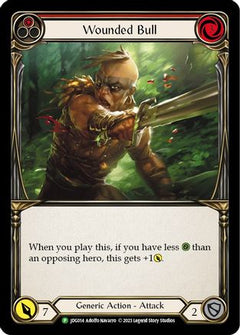 Wounded Bull (Red) - JDG014 (JDG014) [Flesh and Blood: Promo Cards] Cold Foil - Deck Out Gaming