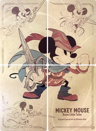 Mickey Mouse - Brave Little Tailor Puzzle Insert (Set of 4)  [The First Chapter]-1