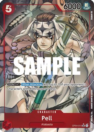 Pell (Alternate Art) (OP04-013) [Kingdoms of Intrigue] Foil - Deck Out Gaming