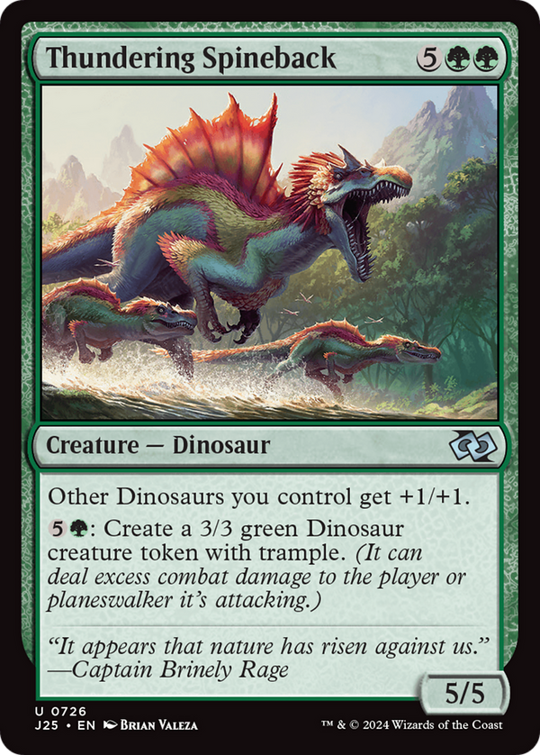 Thundering Spineback (726) [Foundations Jumpstart] - Deck Out Gaming