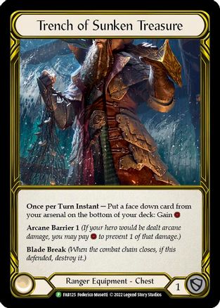 Trench of Sunken Treasure (Golden) - FAB125 (FAB125) [Flesh and Blood: Promo Cards] Cold Foil - Deck Out Gaming