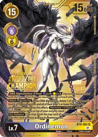 Ordinemon (2023 Store Champion) (BT9-082) [X Record] Foil - Deck Out Gaming