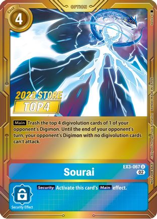 Sourai (2023 Store Top 4) (EX3-067) [Draconic Roar] Foil - Deck Out Gaming