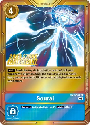 Sourai (2023 Store Participant) (EX3-067) [Draconic Roar] Foil - Deck Out Gaming