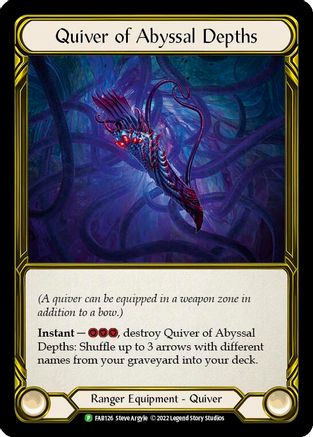 Quiver of Abyssal Depths (Golden) - FAB126 (FAB126) [Flesh and Blood: Promo Cards] Cold Foil
