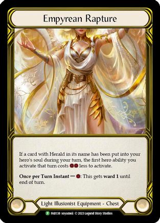 Empyrean Rapture (Golden) - FAB138 (FAB138) [Flesh and Blood: Promo Cards] Cold Foil - Deck Out Gaming