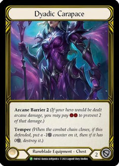 Dyadic Carapace (Golden) - FAB142 (FAB142) [Flesh and Blood: Promo Cards] Cold Foil - Deck Out Gaming