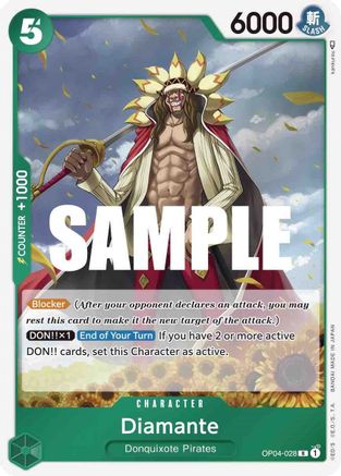 Diamante (OP04-028) [Kingdoms of Intrigue] Foil - Deck Out Gaming