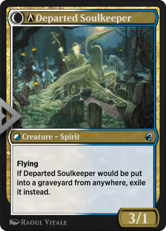 A-Devoted Grafkeeper // A-Departed Soulkeeper (A-218) [Innistrad: Midnight Hunt] - Deck Out Gaming