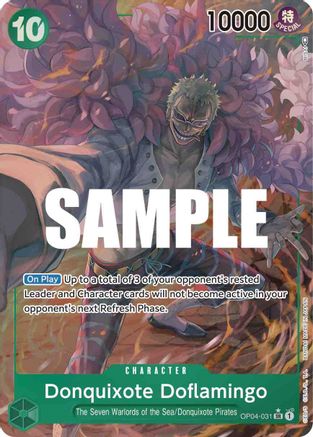 Donquixote Doflamingo (031) (Alternate Art) (OP04-031) [Kingdoms of Intrigue] Foil - Deck Out Gaming