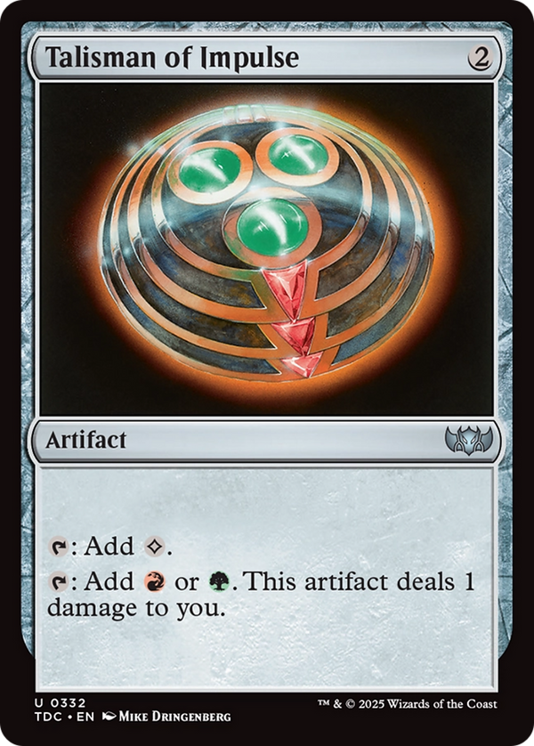 Talisman of Impulse (332) [Commander: Tarkir: Dragonstorm] - Deck Out Gaming