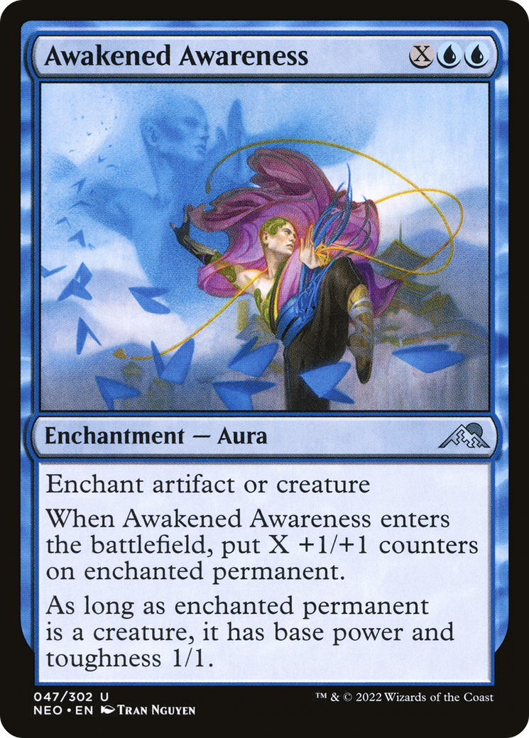 Awakened Awareness (47) [Kamigawa: Neon Dynasty] - Deck Out Gaming