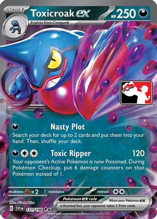 Toxicroak ex (131) [Prize Pack Series Cards] Holofoil - Deck Out Gaming