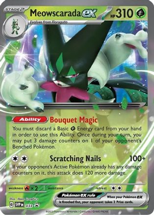 Meowscarada ex - 033 (33) [SV: Scarlet & Violet Promo Cards] Holofoil - Deck Out Gaming