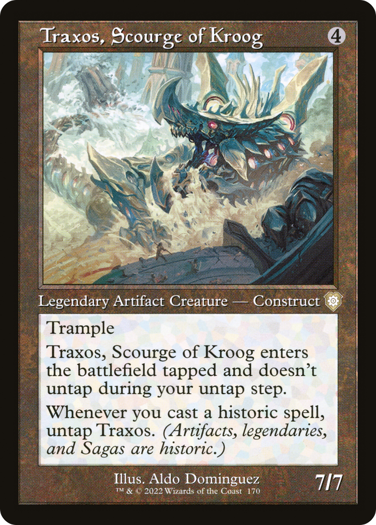 Traxos, Scourge of Kroog (Retro Frame) (170) [Commander: The Brothers' War] - Deck Out Gaming