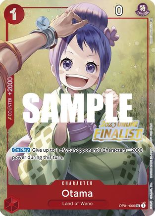 Otama (Online Regional 2023) [Finalist] (OP01-006) [One Piece Promotion Cards] Foil - Deck Out Gaming
