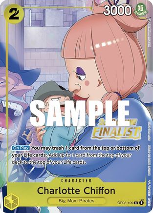 Charlotte Chiffon (Online Regional 2023) [Finalist] (OP03-109) [One Piece Promotion Cards] Foil - Deck Out Gaming