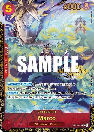 Marco (Championship 2023) (OP03-013) [One Piece Promotion Cards] Foil - Deck Out Gaming