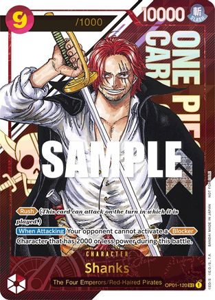 Shanks (Championship 2023) [Serial Number] (OP01-120) [One Piece Promotion Cards] Foil - Deck Out Gaming