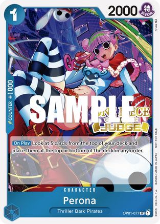 Perona (Judge Pack Vol. 2) (OP01-077) [One Piece Promotion Cards] Foil - Deck Out Gaming