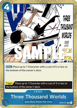 Three Thousand Worlds (Judge Pack Vol. 2) (OP03-057) [One Piece Promotion Cards] Foil - Deck Out Gaming