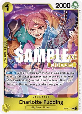 Charlotte Pudding (Judge Pack Vol. 2) (OP03-112) [One Piece Promotion Cards] Foil - Deck Out Gaming