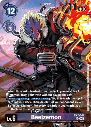 Beelzemon (Premium Binder Set) (EX2-044) [Digital Hazard] Foil - Deck Out Gaming