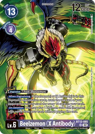 Beelzemon (X Antibody) (Premium Binder Set) (BT12-085) [Across Time] Foil - Deck Out Gaming