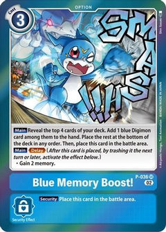 Blue Memory Boost! (Resurgence Booster Reprint) (P-036) [Resurgence Booster] Foil - Deck Out Gaming