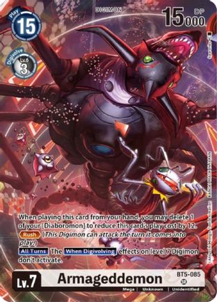 Armageddemon (Tamer Goods Set Diaboromon) (BT5-085) [Battle of Omni] Foil - Deck Out Gaming