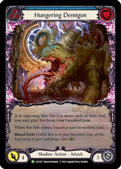 Hungering Demigon (Blue) - LGS167 (LGS167) [Flesh and Blood: Promo Cards] Rainbow Foil - Deck Out Gaming