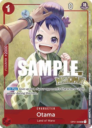 Otama (Offline Regional 2023) [Participant] (OP01-006) [One Piece Promotion Cards] Foil - Deck Out Gaming