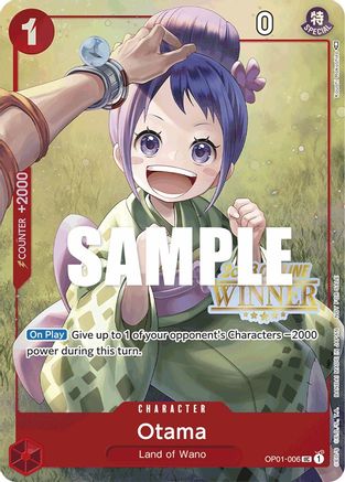 Otama (Offline Regional 2023) [Winner] (OP01-006) [One Piece Promotion Cards] - Deck Out Gaming