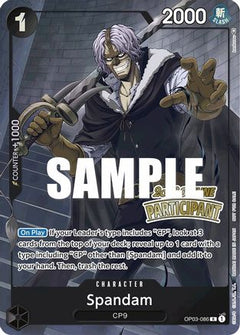 Spandam (Offline Regional 2023) [Participant] (OP03-086) [One Piece Promotion Cards] Foil - Deck Out Gaming