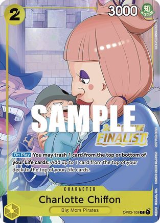 Charlotte Chiffon (Offline Regional 2023) [Finalist] (OP03-109) [One Piece Promotion Cards] Foil - Deck Out Gaming
